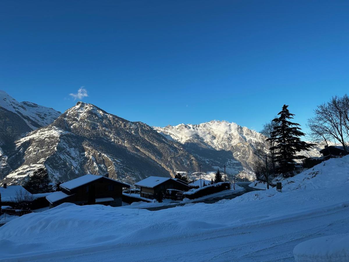 Chambres D'Hotes Les Louettes A Sapinhaut Canton Du Valais Saxon 外观 照片